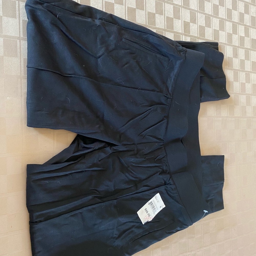 NWT‎ Maternity A Pea In The Pod Womens Black Pull On Pants Sz Small 31 X 26.5